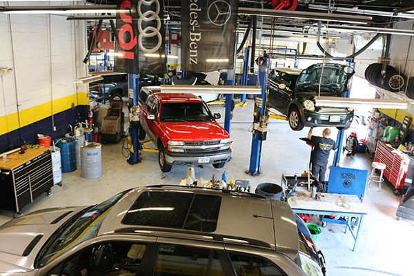 The inside of our Branford auto repair shop